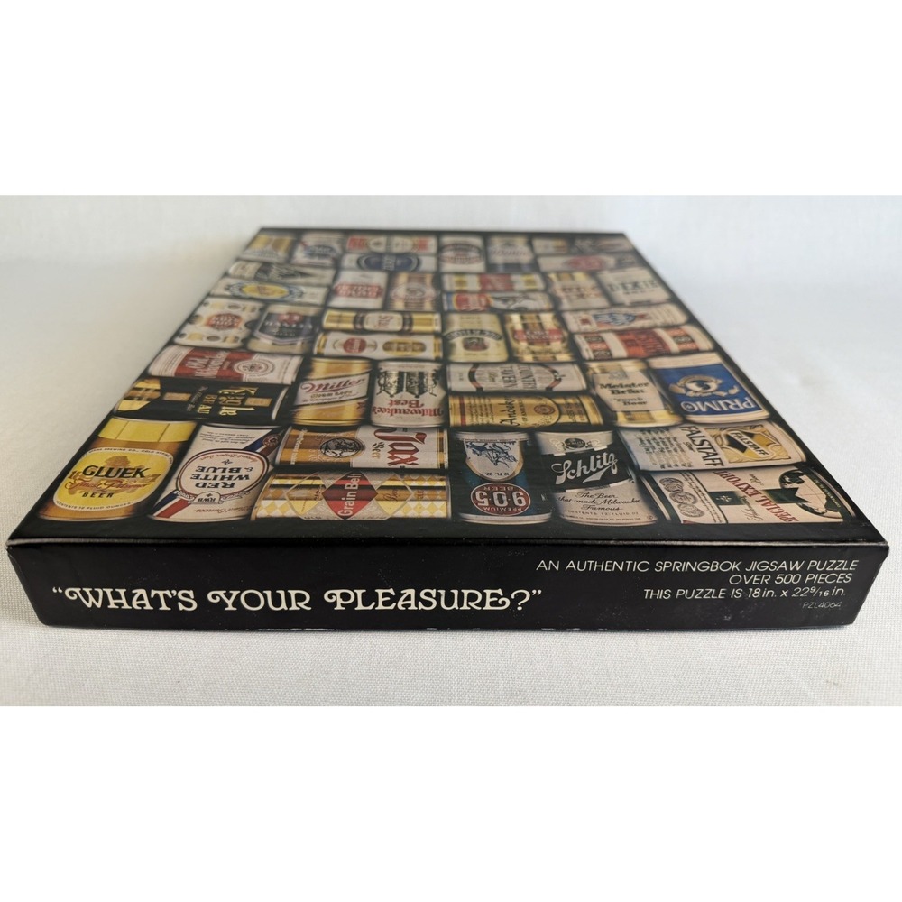 Springbok What's‎ Your Pleasure Beer Puzzle Over 500 Pieces Vintage Complete - Picture 12 of 16
